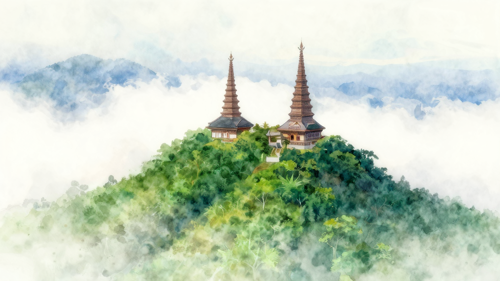 ドイインタノンのツインパゴダ