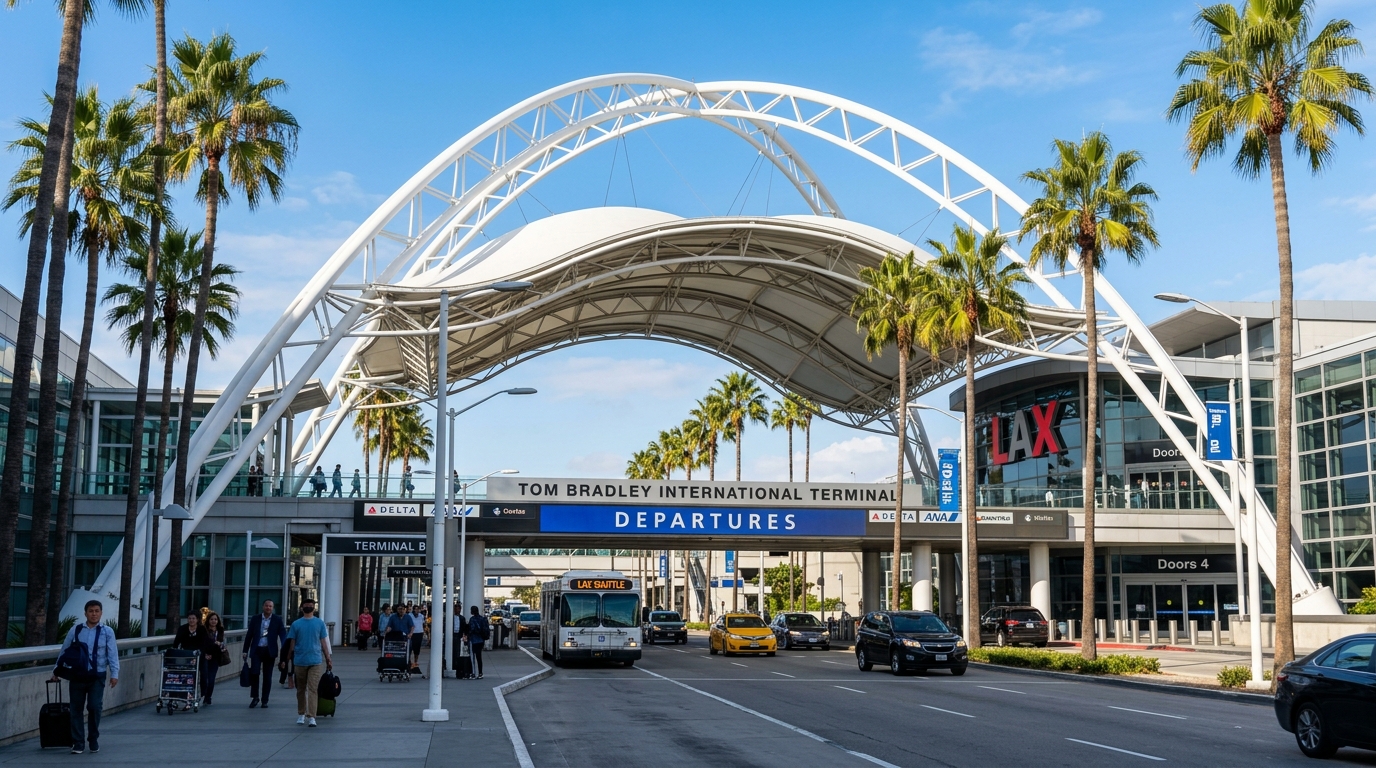 ロサンゼルス国際空港(LAX)ターミナル外観