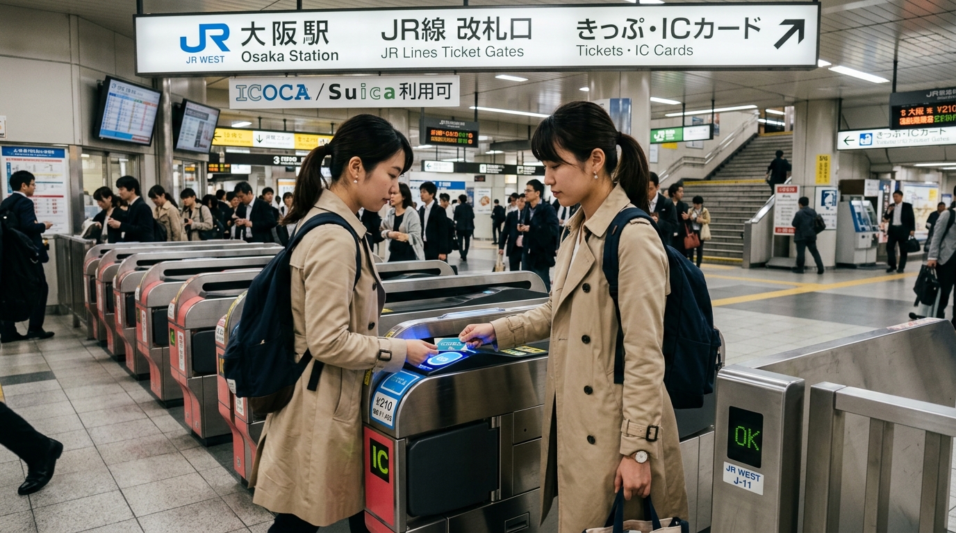 ICOCA改札タッチ(大阪)