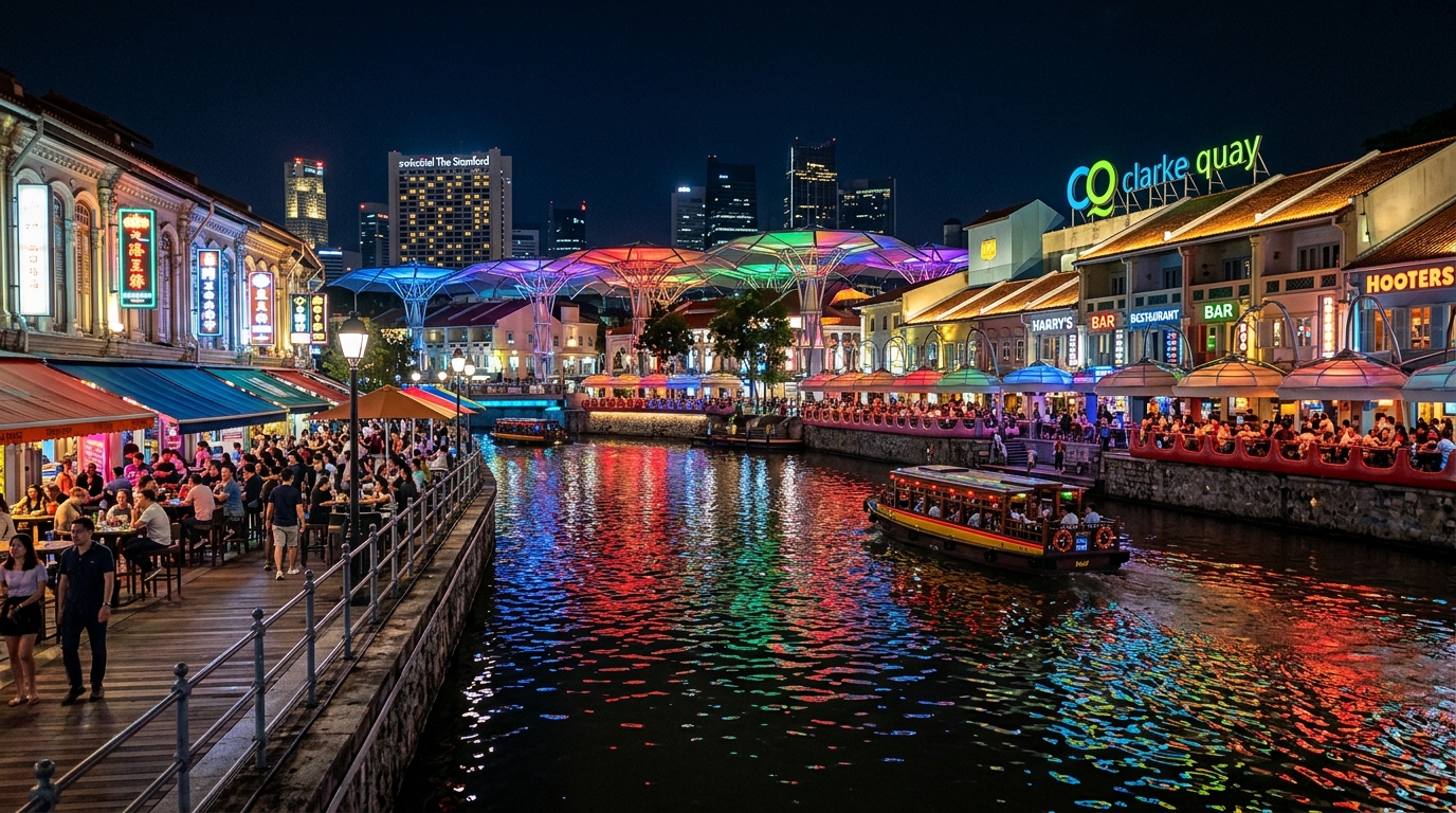 クラーク・キーの夜景（シンガポール）